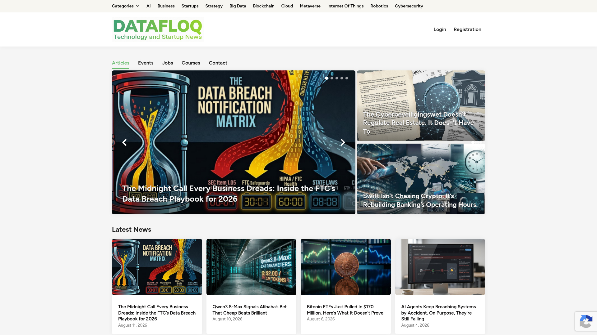 Datafloq website preview